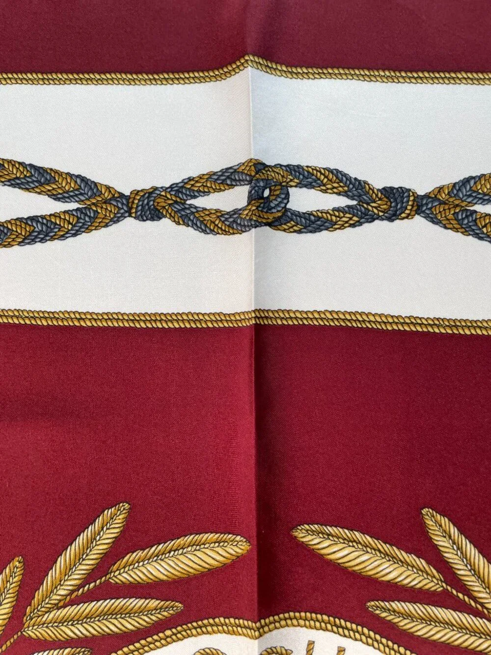 Vintage LONGCHAMP Silk Equestrian Scarf